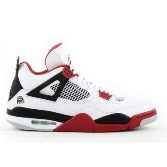 Air Jordan 4 Mars White/Fire Red/Black