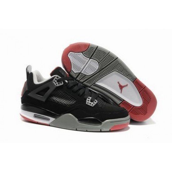 Air Jordan IV (4) Retro Women black red