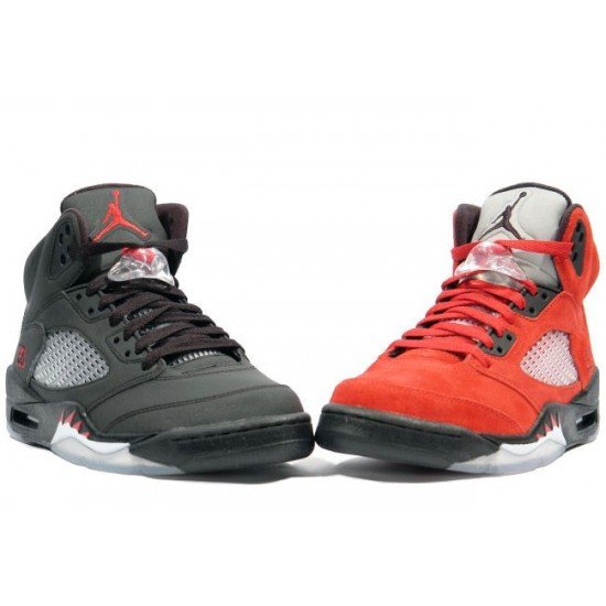 Air Jordan DMP-jordan 5 balck /red and jordan 5white/blue