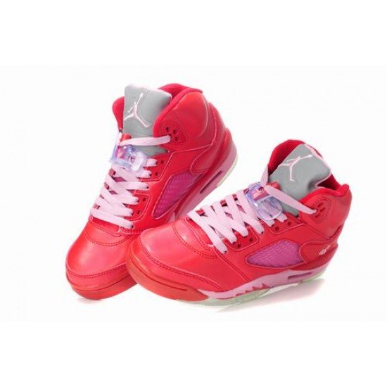 Air Jordan V (5) Retro Women Red Pink-35