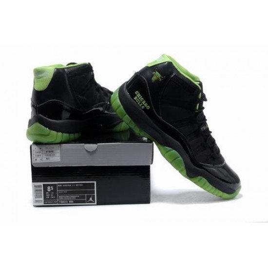 Air Jordan XI (11) Retro Black Green-62