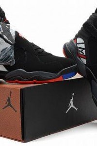 Air Jordan VIII (8) Retro black white red orange