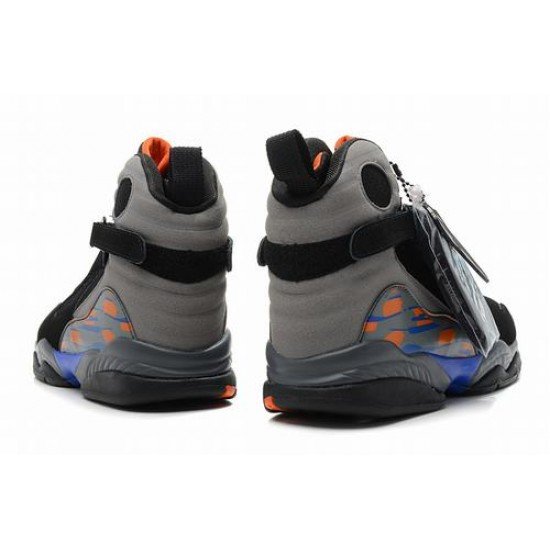 Air Jordan VIII (8) Retro Black Grey Blue Orange