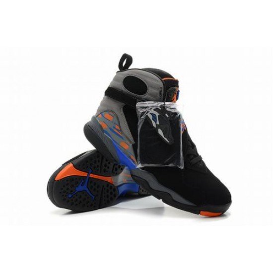 Air Jordan VIII (8) Retro Black Grey Blue Orange