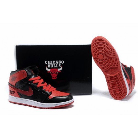 Air Jordan I (1) Retro Black Red White-130