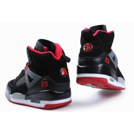 Air Jordan Spizikes Women Black Grey White Red-19