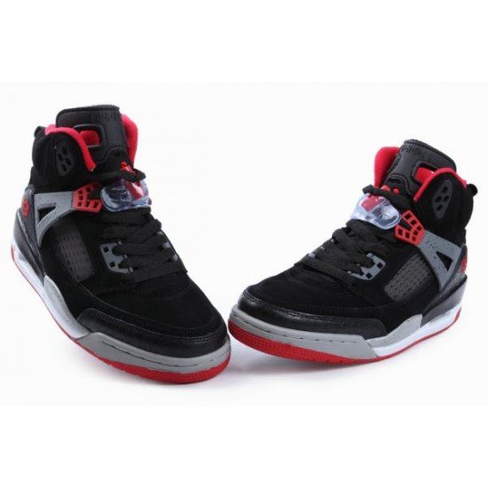 Air Jordan Spizikes Women Black Grey White Red-19