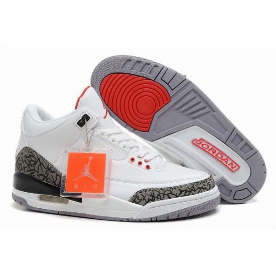 Air Jordan III (3) Retro White Grey Black-79