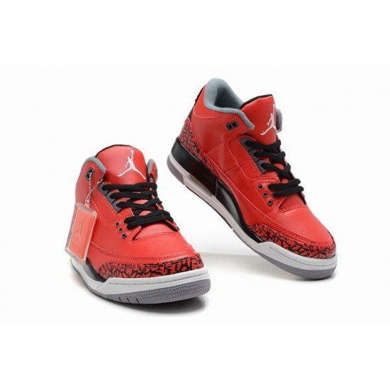 Air Jordan III (3) Retro Red Black White-83