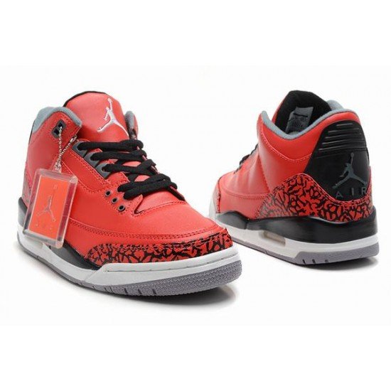 Air Jordan III (3) Retro Red Black White-83