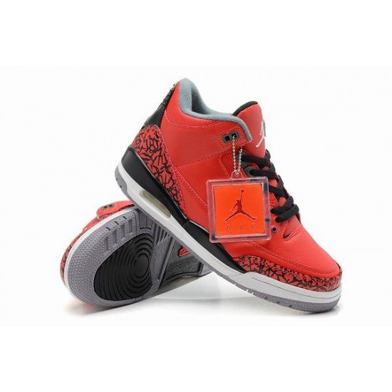 Air Jordan III (3) Retro Red Black White-83