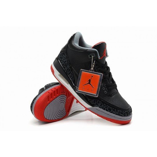 Air Jordan III (3) Retro Black White Red-86