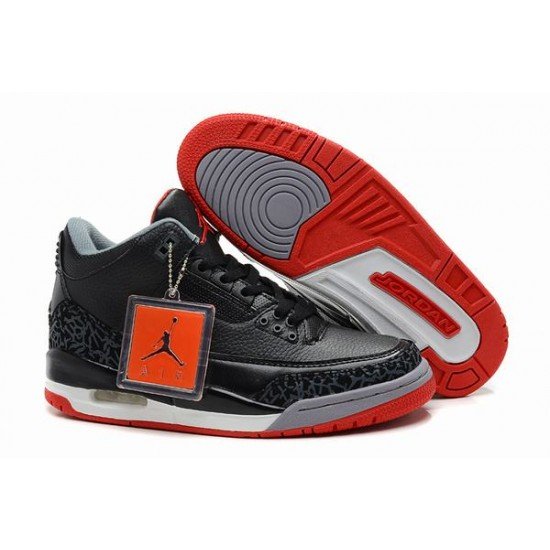 Air Jordan III (3) Retro Black White Red-86