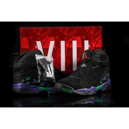 Air Jordan VIII (8) Retro Black Purple Green-28