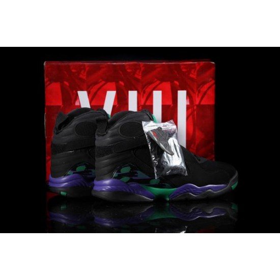 Air Jordan VIII (8) Retro Black Purple Green-28