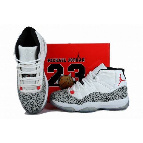 Air Jordan XI (11) Retro White/Black/Red