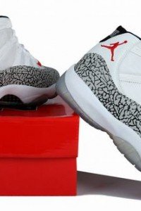 Air Jordan XI (11) Retro White/Black/Red