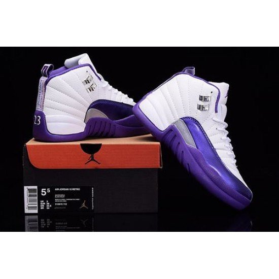 Air Jordan 12 GS “Kings” Purple White-1