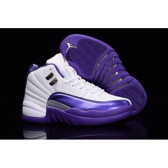 Air Jordan 12 GS “Kings” Purple White-1