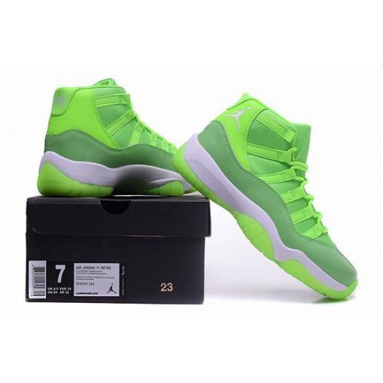 Air jordan 11 fluorescent green women-1