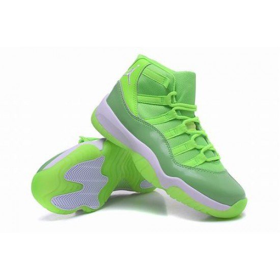 Air jordan 11 fluorescent green women-1