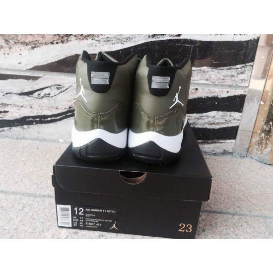 Air Jordan 11 Olive Green-1