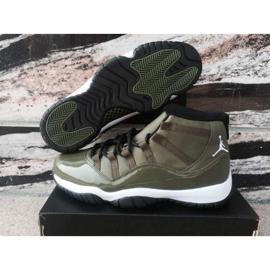 Air Jordan 11 Olive Green-1