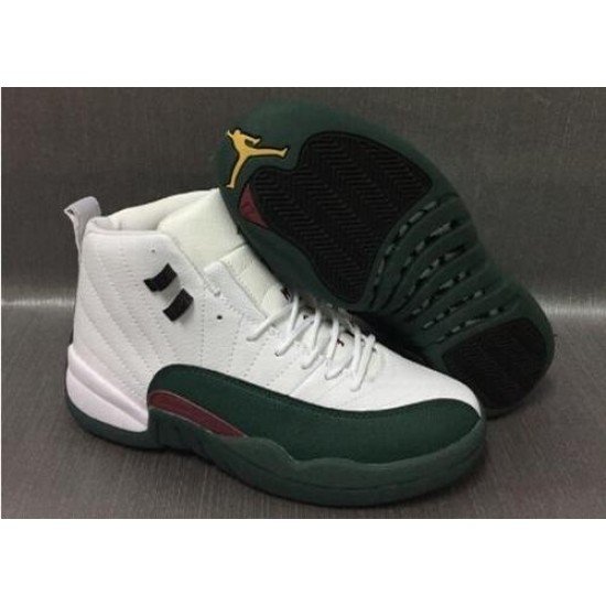 Air Jordan 12 Retro White Dark Green