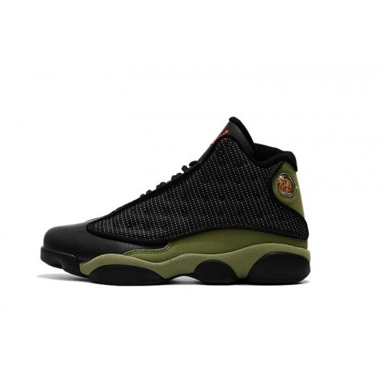 Air Jordan 13 Olive Green Black-01