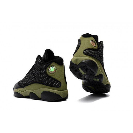 Air Jordan 13 Olive Green Black-01