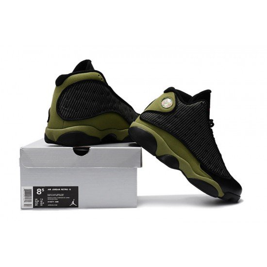 Air Jordan 13 Olive Green Black-01