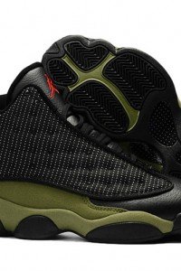 Air Jordan 13 Olive Green Black-01