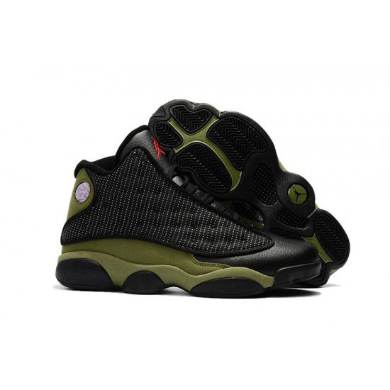 Air Jordan 13 Olive Green Black-01