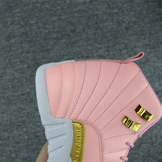 Air Jordan 12 GS White Pink-01