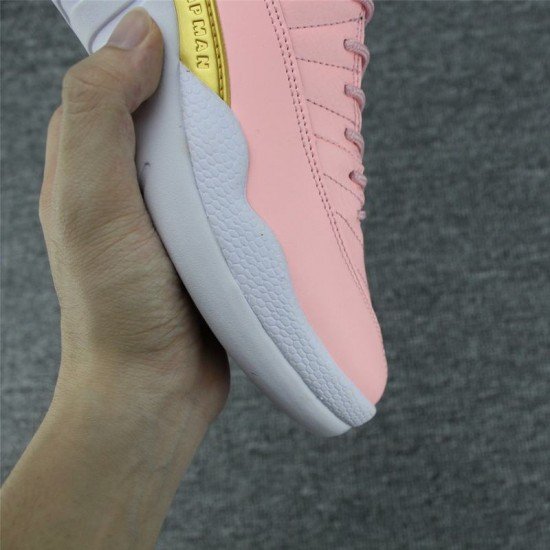 Air Jordan 12 GS White Pink-01