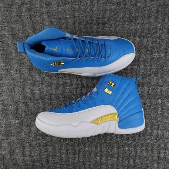 Air Jordan 12 Blue White-01