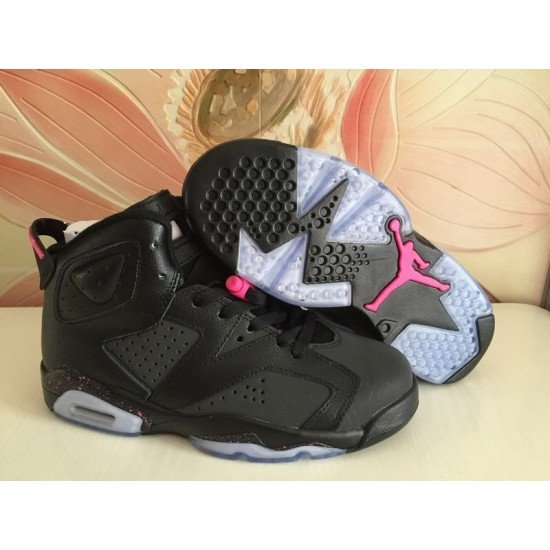 Air Jordan 6 GS Black Pink 3M-01