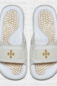Air Jordan 12 OVO white slippers