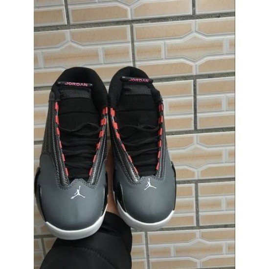 Air Jordan 14 Black Gray Pink-1
