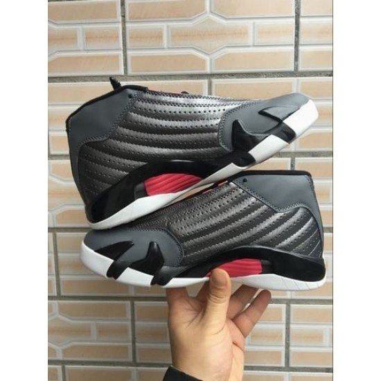 Air Jordan 14 Black Gray Pink-1