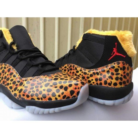 Air Jordan 11 GS Gold Leopard-1