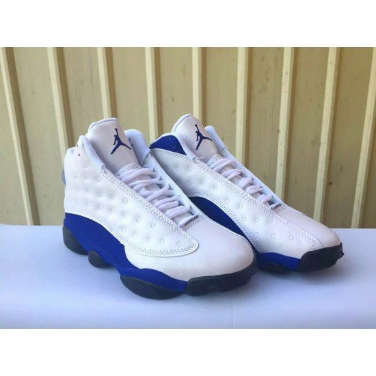 Air Jordan 13 GS White Blue Black-1