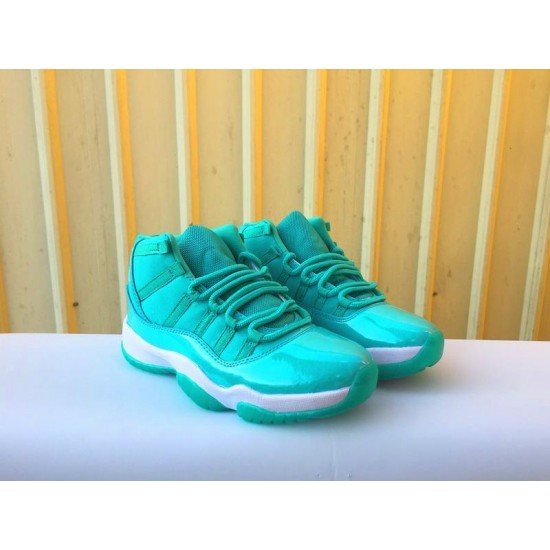 Air Jordan 11 GS Light Green-1