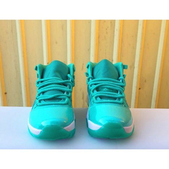 Air Jordan 11 GS Light Green-1