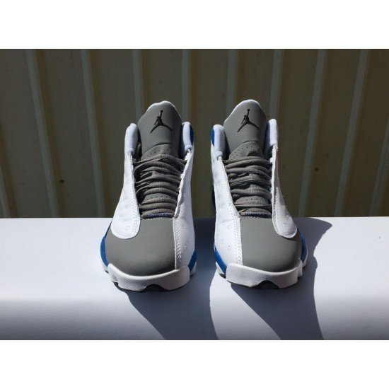 Air Jordan 13 Grey White Blue-1