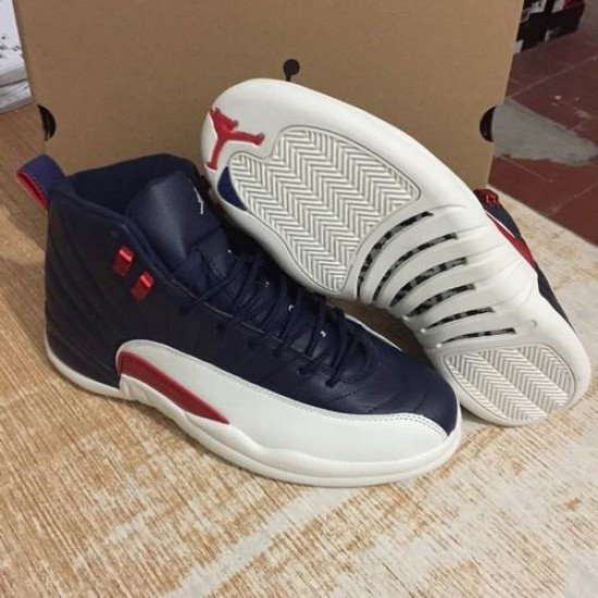 Air Jordan 12 Dark Blue/Red/White-1