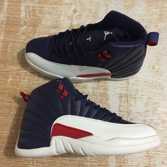 Air Jordan 12 Dark Blue/Red/White-1