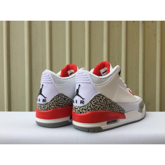 Air Jordan 3 White Red Cement-1