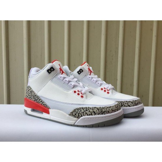 Air Jordan 3 White Red Cement-1