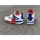 Air Jordan 4 White Blue Red-1